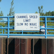 Channel Speed Limit Sign